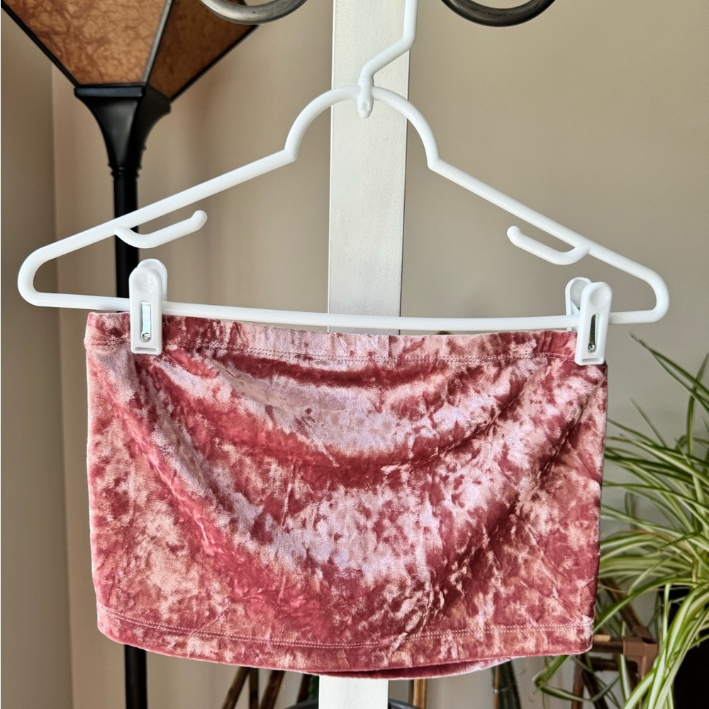 Forever 21 Crushed Velvet Bandeau Top
